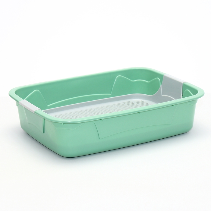 Туалет с сеткой, 45х34х12 см, серый/оливковый Туалет с сеткой, 45х34х12 см, серый/оливковый