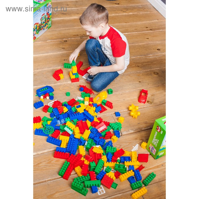 Конструктор №42, &laquo;МОЙ ГОРОД&raquo;, большая стройка, 253 детали