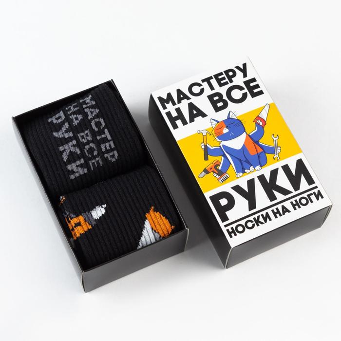 Набор мужских носков Набор мужских носков "Мастер" 2 пары, размер 41-44 (27-29 см)