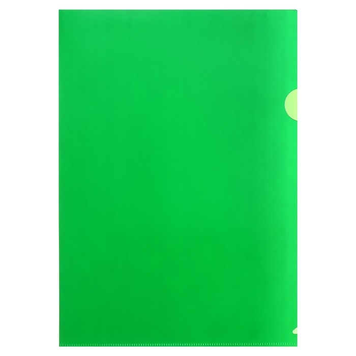 Набор папок-уголков А4, 180 мкм, Calligrata Стандарт, полупрозрачные, 4 штуки, микс