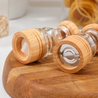 Набор мельниц для соли и перца Доляна, 2 предмета: 9,5&times;5 см, 10&times;5 см