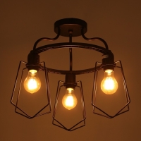 Люстра "Компакт" 3x40Вт E27 черный 45х45х42 см.