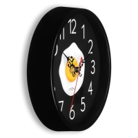 Часы настенные, d-20 см, кухонные, "Глазунья", бесшумные Часы настенные, d-20 см, кухонные, "Глазунья", бесшумные