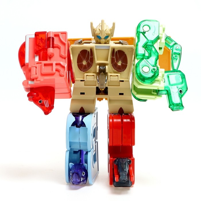 Робо-буквы &laquo;Звери&raquo;, набор 6 в 1, трансформируются, собираются в 1 робота