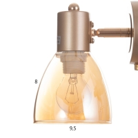 Бра "Джуди" 1х60Вт Е14 Золото 21х10х19см Бра "Джуди" 1х60Вт Е14 Золото 21х10х19см