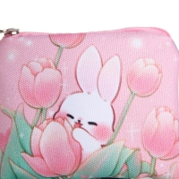 Кошелек детский текстильный "Зайчик", 11х9х0,5 см, цвет мятный