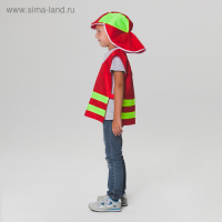 Карнавальный костюм «Пожарный МЧС, р. 32–34, 5–10 лет, полоски цвета МИКС Карнавальный костюм «Пожарный МЧС, р. 32–34, 5–10 лет, полоски цвета МИКС