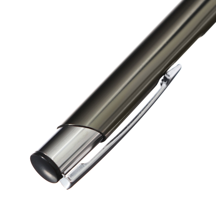 Ручка подарочная, шариковая, автоматическая "Стиль" в пластиковом футляре, NEW, серая