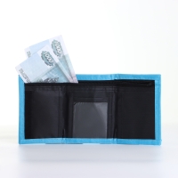 Кошелёк детский на липучке &laquo;Выбражулька&raquo;, цвет голубой