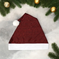 Колпак новогодний "Сияние" 29х35 см, бордо Колпак новогодний "Сияние" 29х35 см, бордо