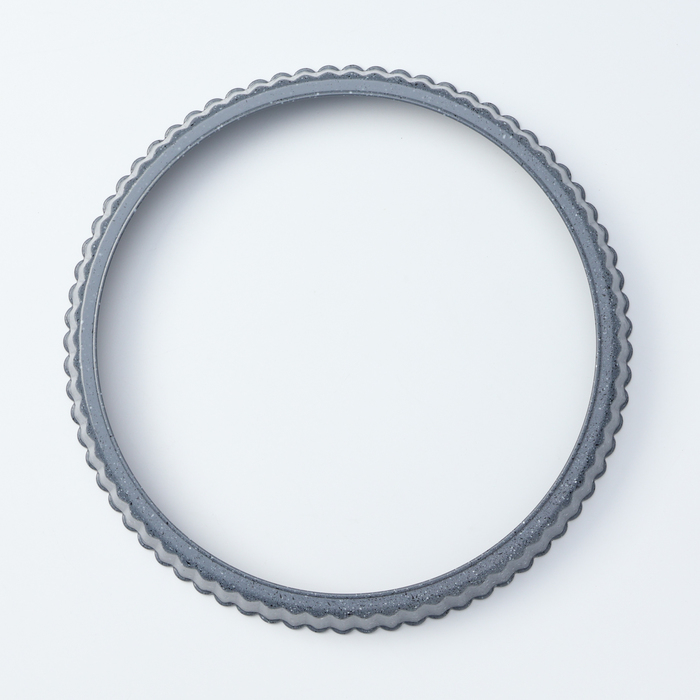 Форма для выпечки Доляна, d=28 см, съёмное дно, антипригарное покрытие, цвет серый