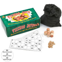 Русское лото, деревянное "Для всей семьи", настольная игра, с бочонками Русское лото, деревянное "Для всей семьи", настольная игра, с бочонками