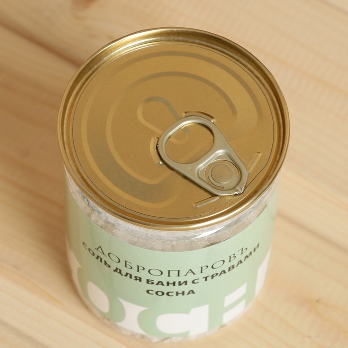 Соль для бани с травами Соль для бани с травами "Сосна" в прозрачной банке 400 г