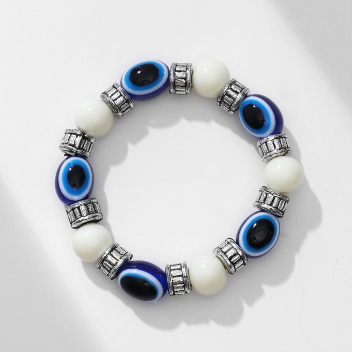 Браслет-оберег «Глазик» с бусинами, цвет МИКС, d=5 см Браслет-оберег «Глазик» с бусинами, цвет МИКС, d=5 см