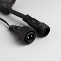 Гирлянда &laquo;Клип-лайт&raquo; 3 нити по 10 м, IP44, УМС, тёмная нить, 198 LED, свечение синее, 8 режимов, 24 В