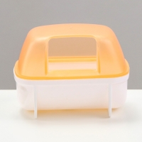 Туалет для грызунов "Пижон", 10,2 х 7,2 х 7,2 см, жёлтый Туалет для грызунов "Пижон", 10,2 х 7,2 х 7,2 см, жёлтый