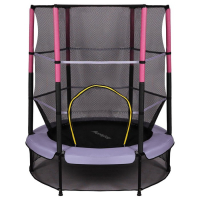 Батут ONLYTOP, d=140 см, высота сетки 125 см, цвет сиреневый Батут ONLYTOP, d=140 см, высота сетки 125 см, цвет сиреневый