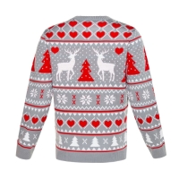 Джемпер вязаный KAFTAN "Новогодний" размер 52, серый