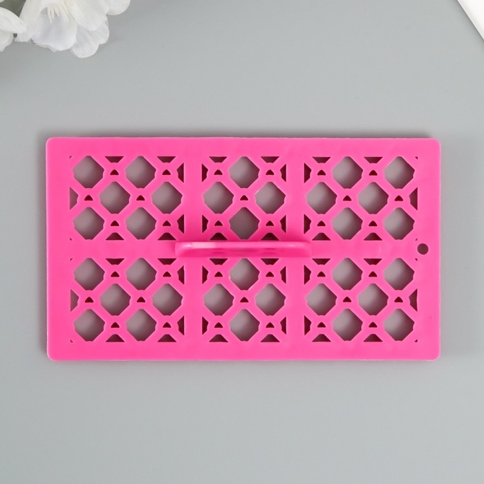 Штамп пластик "Ромб с сердечком" 12,8х7.5 см