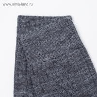 Носки мужские тёплые, цвет асфальт, размер 27