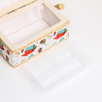 Шкатулка для рукоделия "Швейная мастерская" 9,5х19,5х13 см Шкатулка для рукоделия "Швейная мастерская" 9,5х19,5х13 см