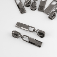 Бегунок автоматический для молнии «Спираль», №5, 10 шт, цвет чёрный никель Бегунок автоматический для молнии «Спираль», №5, 10 шт, цвет чёрный никель