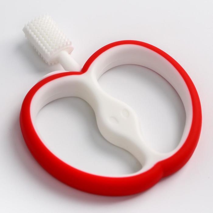 Прорезыватель силиконовый, массажер &laquo;Яблочко&raquo;, цвет МИКС, Крошка Я