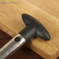 Фигурный нож для ананаса/нарезки фруктов, 9×25 см, цвет черный Фигурный нож для ананаса/нарезки фруктов, 9×25 см, цвет черный