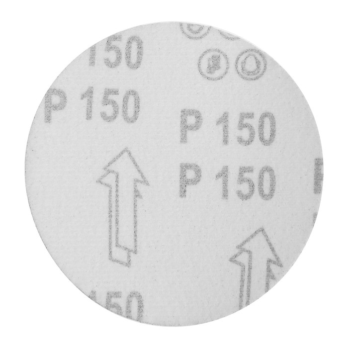 Круг абразивный шлифовальный под Круг абразивный шлифовальный под "липучку" ТУНДРА, 125 мм, Р150, 10 шт.