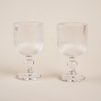 Набор бокалов для вина стеклянный SL Home &laquo;Модерн&raquo;, 250 мл, 8&times;14,5 см, цвет прозрачный