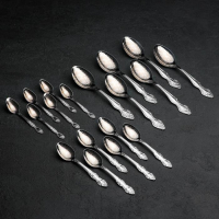 Набор столовых приборов &laquo;Тройка&raquo;, 30 предметов, художественная роспись, декоративная коробка