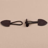 Застёжка-клевант 16 &times; 3,6 см, 3 шт, цвет коричневый