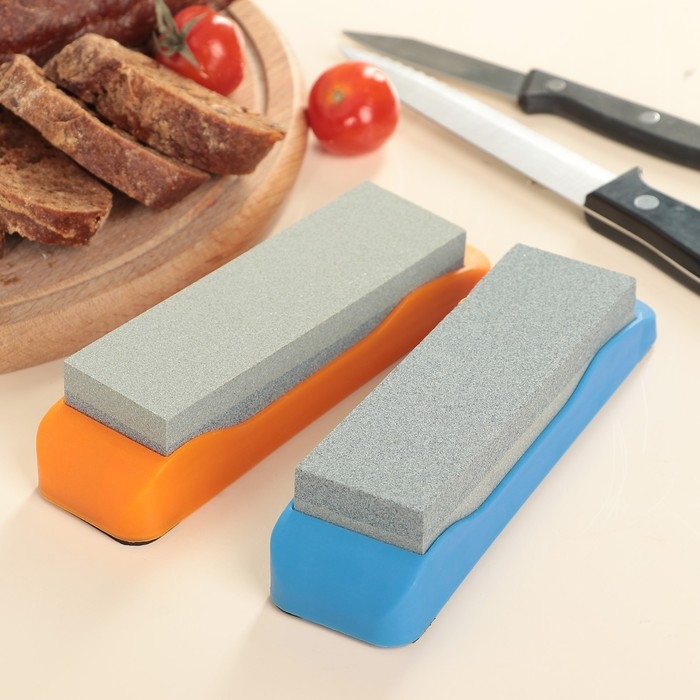 Точильный камень Доляна &laquo;Стоун&raquo;, 14,7 см, цвет МИКС