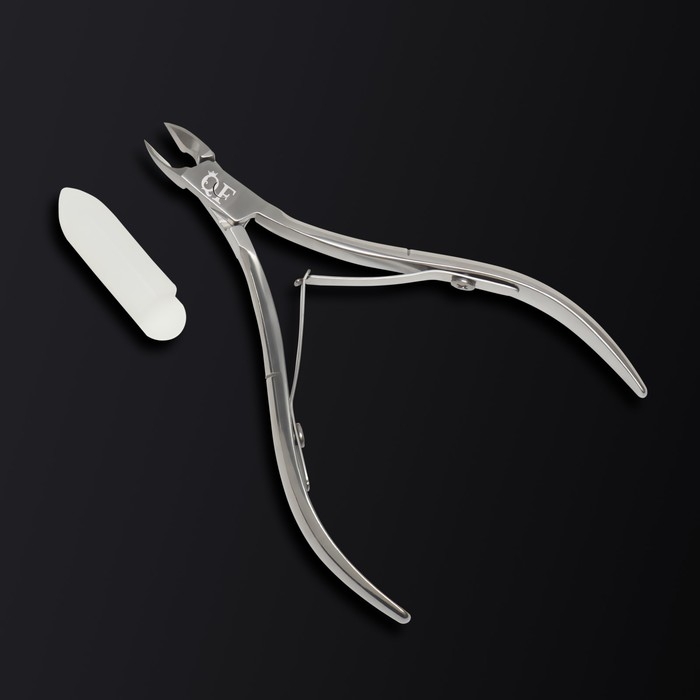 Кусачки маникюрные для кутикулы &laquo;Premium&raquo;, двойная пружина, 10,6 см, длина лезвия - 6 мм, на блистере, цвет серебристый