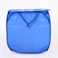 Корзина для хранения игрушек &laquo;Футбол&raquo; с крышкой, 45 х 45 х 43 см, синяя