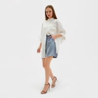 Рубашка женская MINAKU: Casual collection цвет молочный, р-р 48