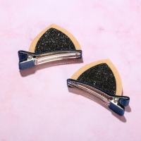 Заколки для волос ушки &laquo;Олененок&raquo;, 2 шт, 4 х 5 см