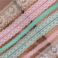 Кружево капроновое, 15 мм &times; 10 &plusmn; 1 м, цвет зелёный