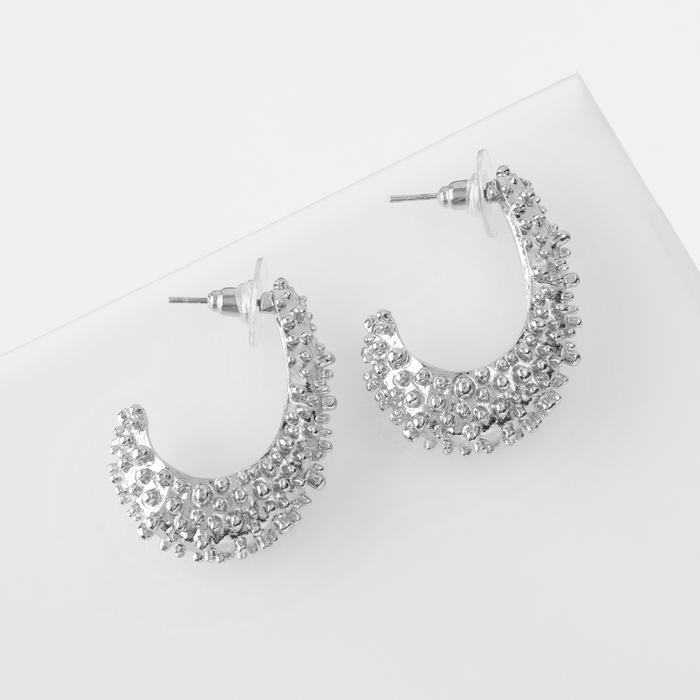 Серьги металл &laquo;Стиль&raquo; неоны, цвет серебро