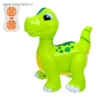 Робот динозавр &laquo;Умный питомец&raquo; ZHORYA, программируемый, на пульте управления, интерактивный: звук, свет, на батарейках, на русском языке