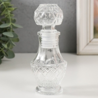 Диффузор для эфирных масел с крышкой "Цветочки" 50 мл прозрачный 5х5х12см