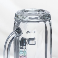 Кружка стеклянная для пива &laquo;Гамбург. Райз фром ашес&raquo;, 330 мл, рисунок МИКС