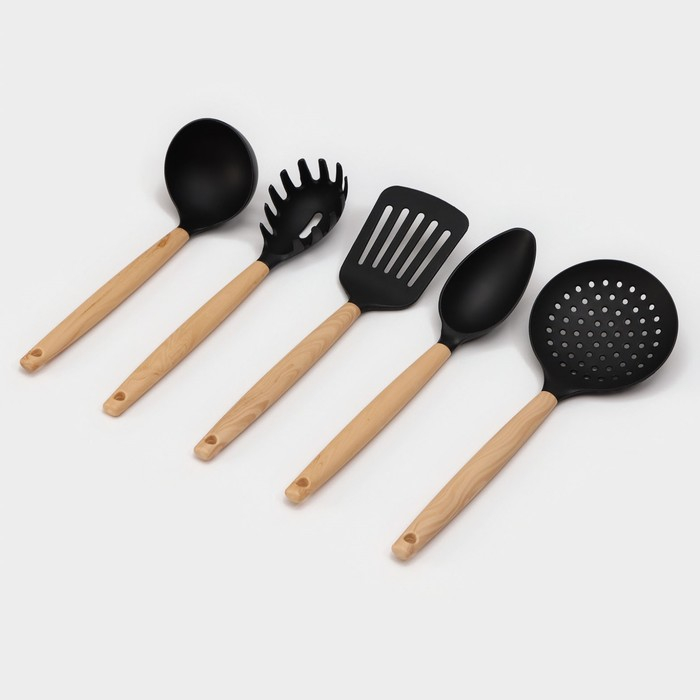 Набор кухонных принадлежностей Доляна &laquo;Брауни&raquo;, 5 предметов, нейлон