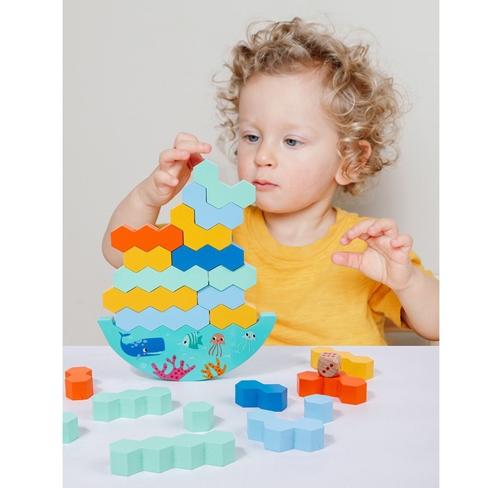 Деревянная игрушка балансир &laquo;Водный мир&raquo;, 15,5 х 22 х 4 см