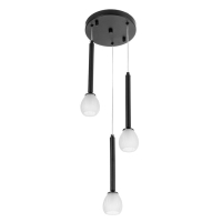 Светильник "Жаклин" 3х3Вт G4 Чёрный 30х30х180см