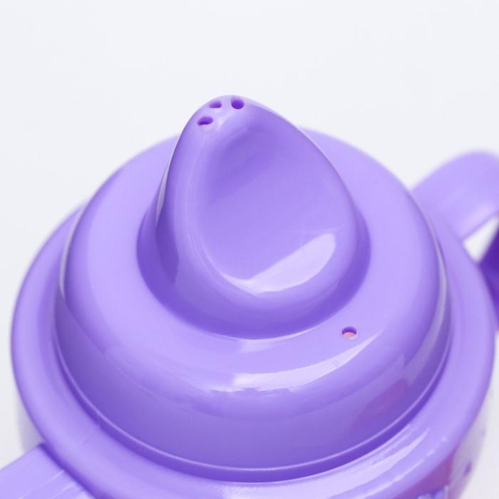 Поильник детский с твёрдым носиком &laquo;Оленята. Мамы и малыши&raquo;, 150 мл., с ручками, цвет розовый