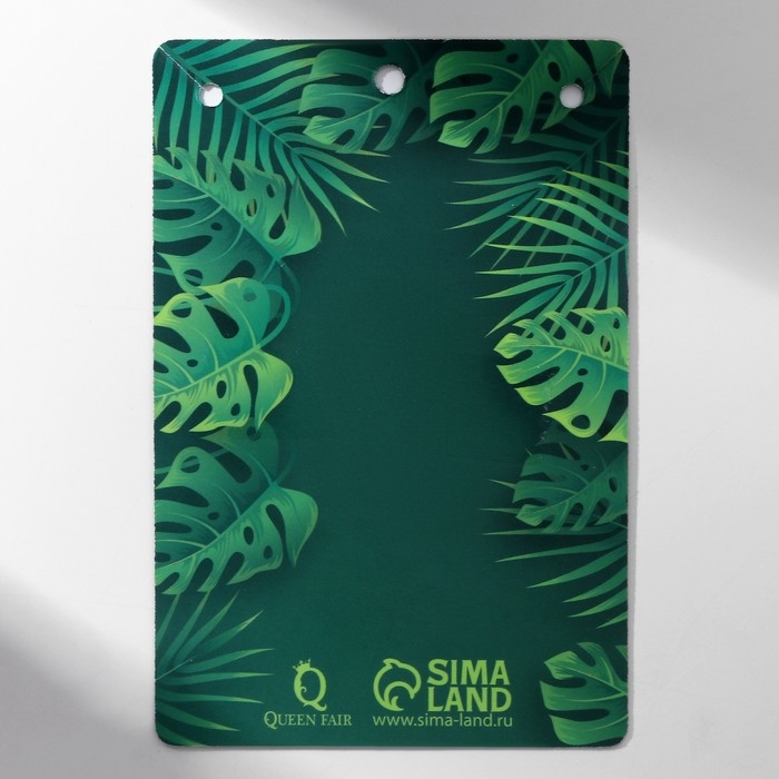 Кулон &laquo;Прелесть&raquo; лист монстера, цвет салатовый в золоте, 40 см