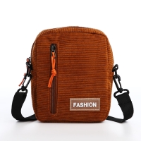 Сумка молодёжная на молнии, наружный карман, цвет коричневый Сумка молодёжная на молнии, наружный карман, цвет коричневый