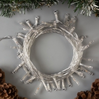 Гирлянда &laquo;Нить&raquo; 5 м, IP20, прозрачная нить, 50 LED, свечение фиолетовое, 8 режимов, 220 В