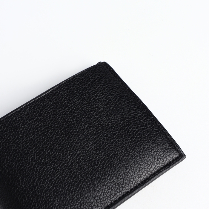 Портмоне мужское без застёжки, отдел для карт, монет, цвет чёрный Портмоне мужское без застёжки, отдел для карт, монет, цвет чёрный